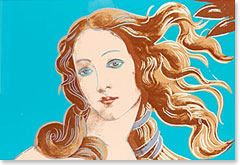 Andy Warhol, Venus (from Details of Renaissance paintings)- Sandro Botticelli, Birth of Venus, 1482