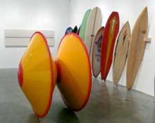 DeWain Valentine, Double Yellow Disk - Red Edge