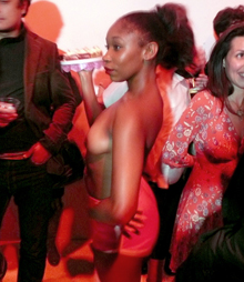 Performing for Mickalene Thomas at Haunch of Venison